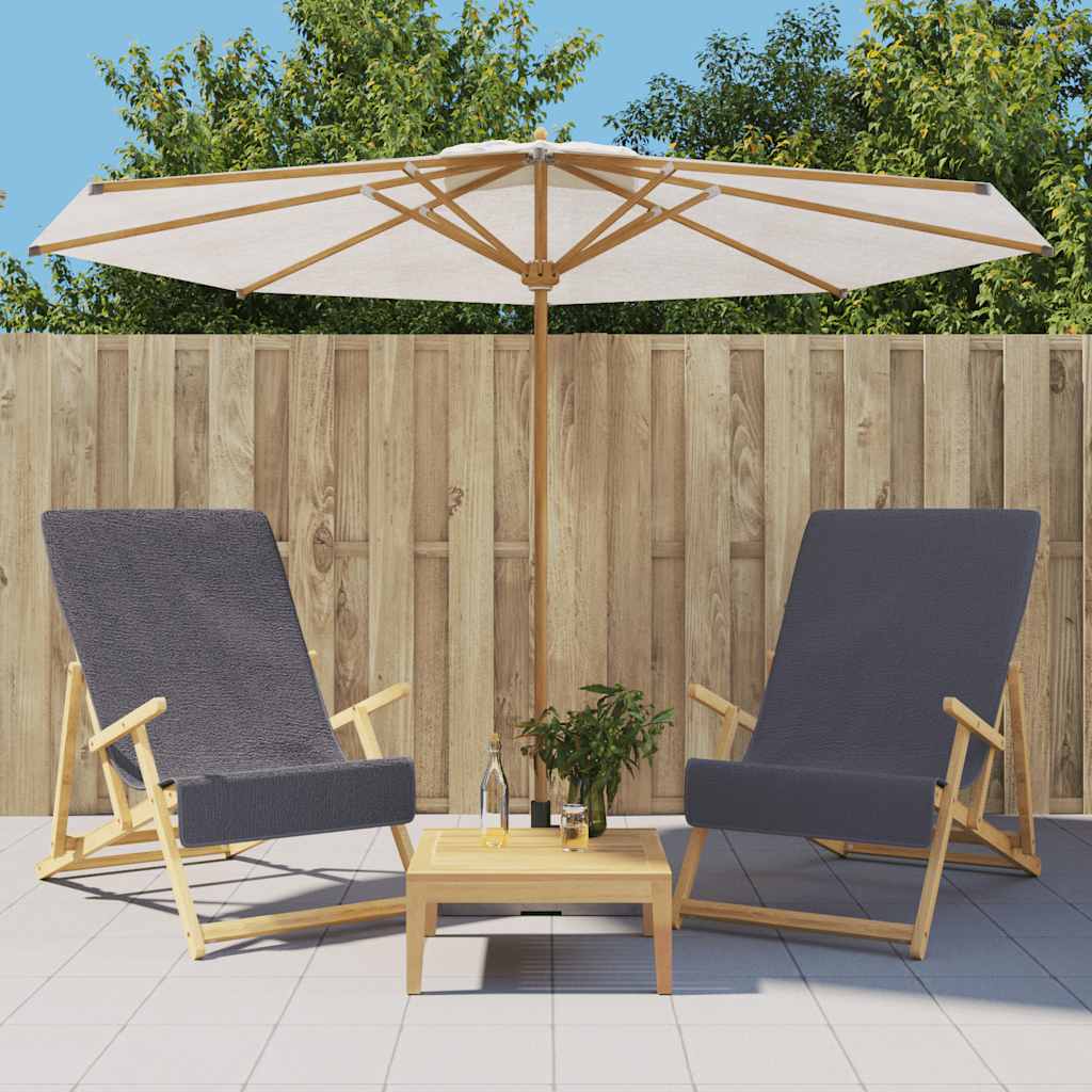 Vidaxx serviettes de plage 2 pcs 400 g m² 60x135 cm tissu anthracite