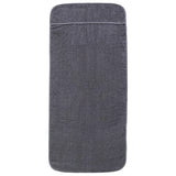 Vidaxx serviettes de plage 2 pcs 400 g m² 75x200 cm tissu anthracite