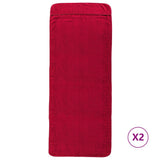 VidaXL serviettes de plage 2 pcs 400 g m² 60x135 cm tissu rouge bordeaux