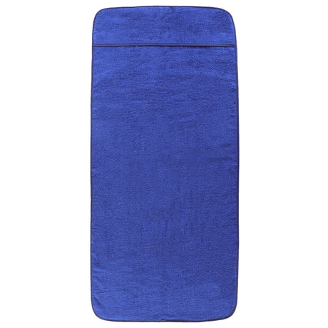 VidaXL serviettes de plage 2 pcs 400 g m² 60x135 cm tissu bleu royal