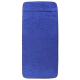 VidaXL serviettes de plage 2 pcs 400 g m² 75x200 cm tissu bleu royal