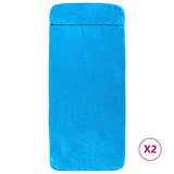 VidaXL serviettes de plage 2 pcs 400 g m² 60x135 cm tissu turquoise