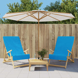 VidaXL serviettes de plage 2 pcs 400 g m² 60x135 cm tissu turquoise