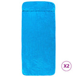 Vidaxx serviettes de plage 2 pcs 400 g m² 75x200 cm tissu turquoise
