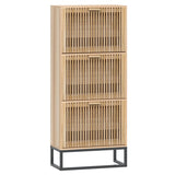 Vidaxx armoire à chaussures 52x25x120 cm bois travaillé