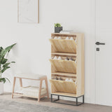 Vidaxx armoire à chaussures 52x25x120 cm bois travaillé