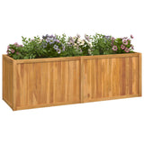 Vidaxl Planter elevado 150x50x50 cm de teca sólida