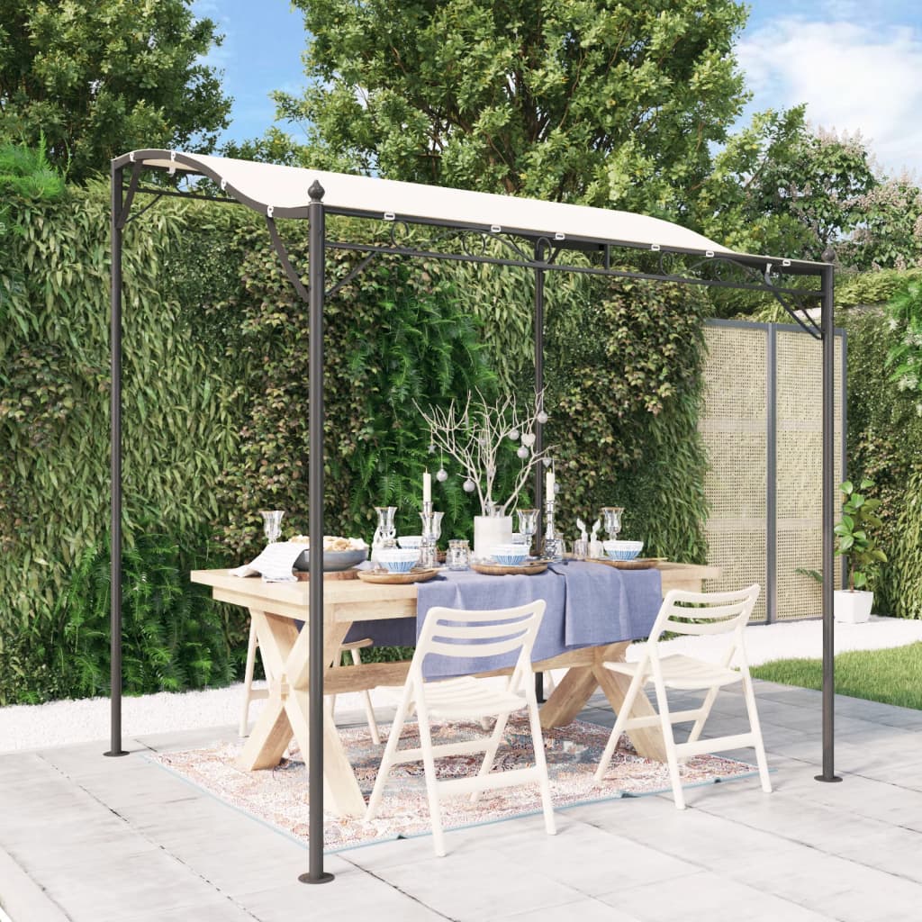 Auvent VidaXL 2x2,3 m 180 g m² tissu et acier crème