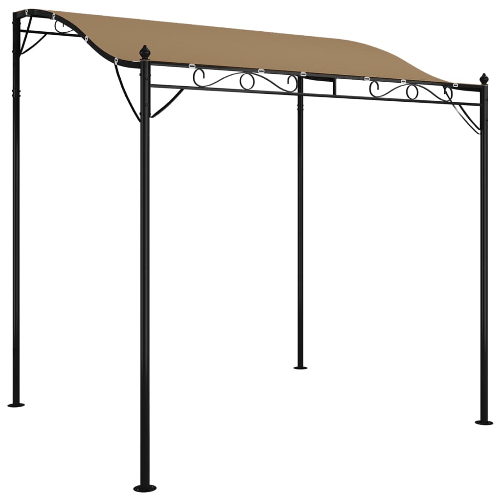 Auvent VidaXL 2x2,3 m 180 g m² tissu et acier taupe