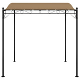 Auvent VidaXL 2x2,3 m 180 g m² tissu et acier taupe