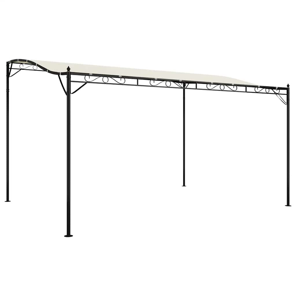 Auvent VidaXL 4x3 m 180 g m² tissu et acier couleur crème