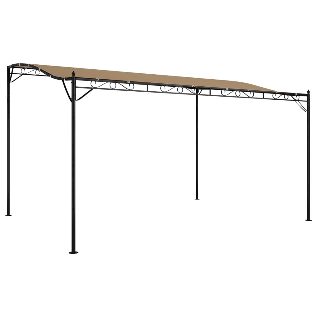 Store Vidaxx 4x3 m 180 g m² tissu et acier taupe