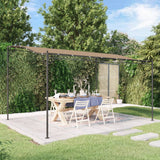 Store Vidaxx 4x3 m 180 g m² tissu et acier taupe