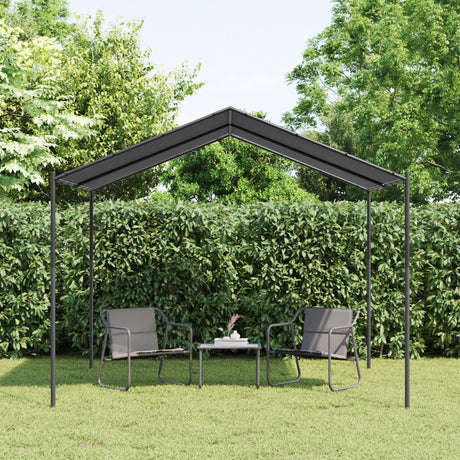Pavillon de jardin Vidaxl 3x3 m acier et tissu anthracite