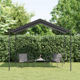 Vidaxl Garden Pavilion 3x3 m de acero y tela antracita