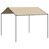 Vidaxl Garden Pavilion 3x3 m de acero y tela beige