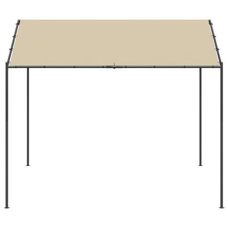 Vidaxxl pavillon de jardin 3x3 m acier et tissu beige
