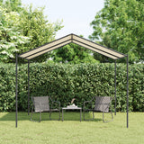 Vidaxxl pavillon de jardin 3x3 m acier et tissu beige
