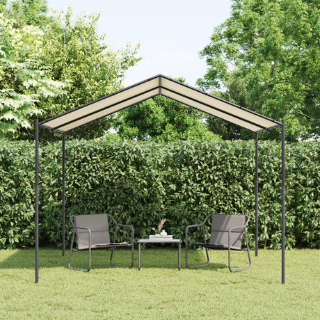 Vidaxxl pavillon de jardin 3x3 m acier et tissu beige