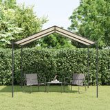 Vidaxl Garden Pavilion 3x3 m de acero y tela beige