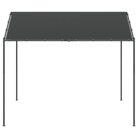 Pavillon de jardin Vidaxl 4x4 m acier et tissu anthracite