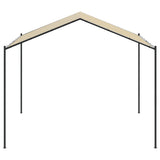 Vidaxxl pavillon de jardin 4x4 m acier et tissu beige