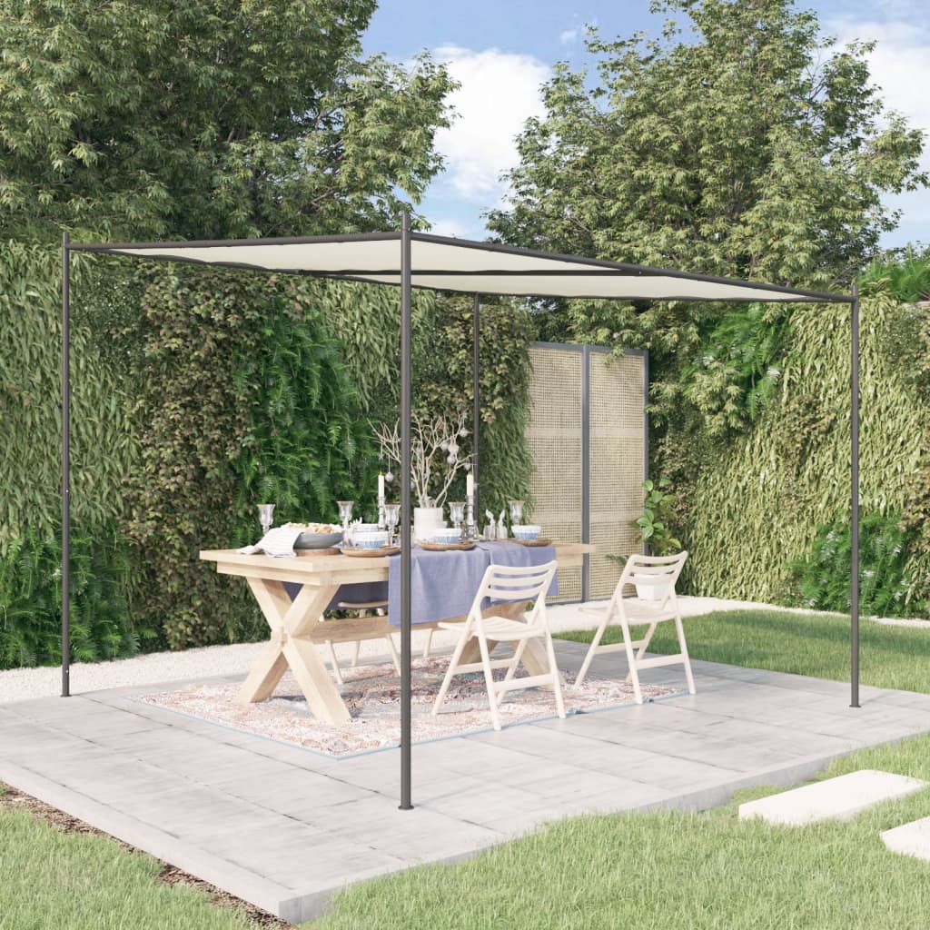 Vidaxl Arbor 3x3 m 180 g m² de tela y acero blanco