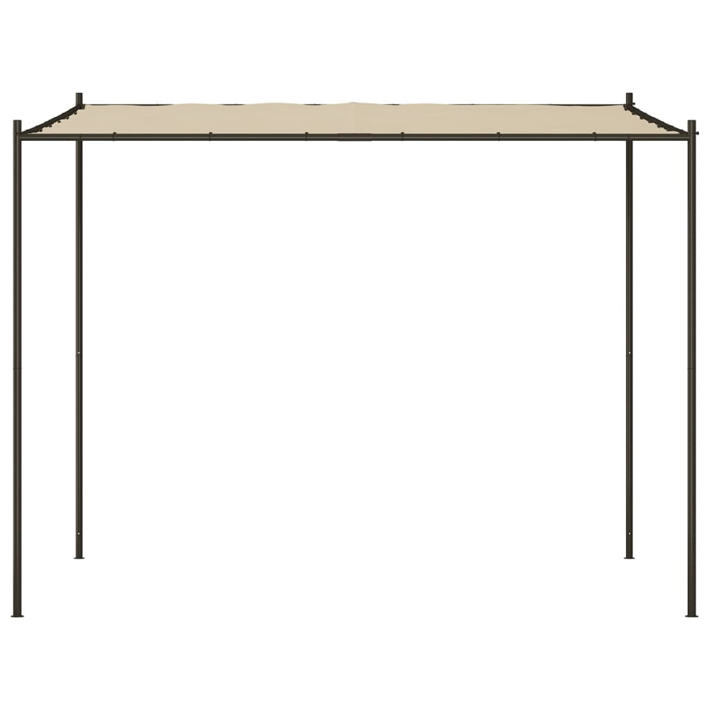 Tonnelle Vidaxx 3x3 m 180 g m² tissu et acier beige