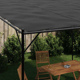 Tonnelle Vidaxx 4x4 m 180 g m² tissu et acier anthracite