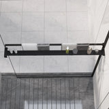 Vidaxl shower for walk -in shower wall 100 cm aluminum black