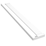 VidaXL Wandschap voor inloopdouchewand 90 cm aluminium wit