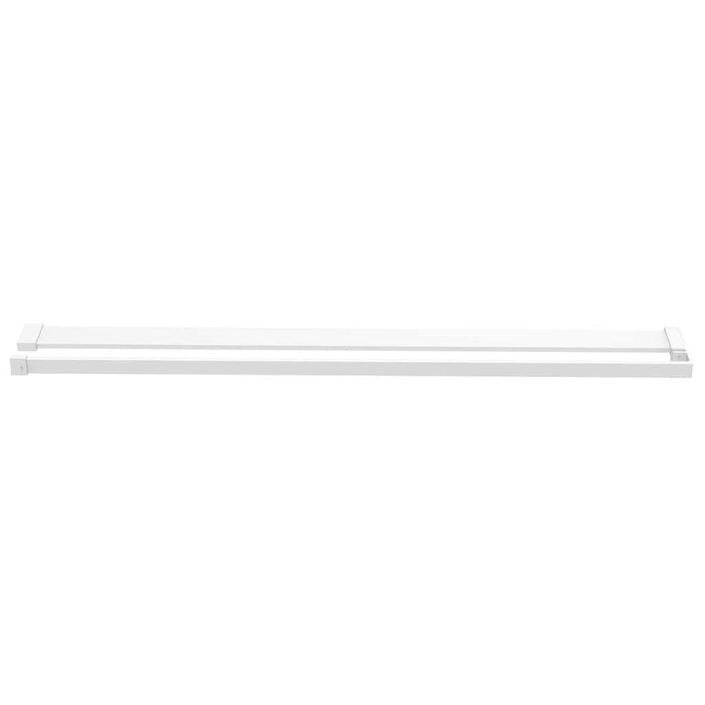 VidaXL WALKSCHEP FOR Walk -in shower Wall 115 cm Aluminum White