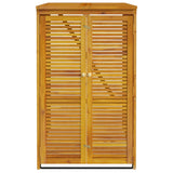 Vidaxx poubelle rangement simple 70x89x117 cm bois d'acacia massif