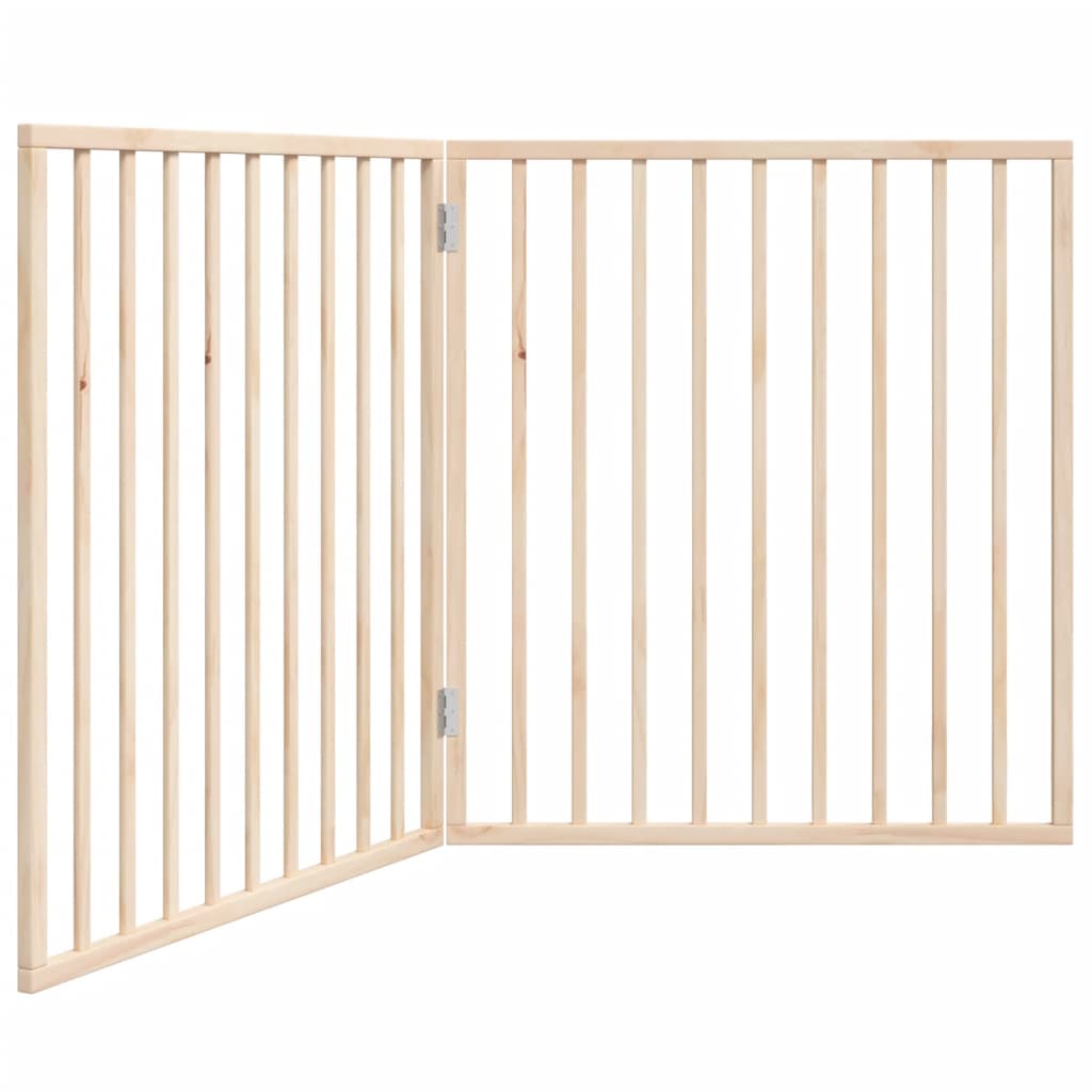 Vidaxx barrière pour chien pliable 2 panneaux 160 cm bois de peuplier