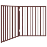 Vidaxx barrière pour chien pliable 2 panneaux 160 cm bois de peuplier marron