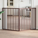Vidaxx barrière pour chien pliable 2 panneaux 160 cm bois de peuplier marron