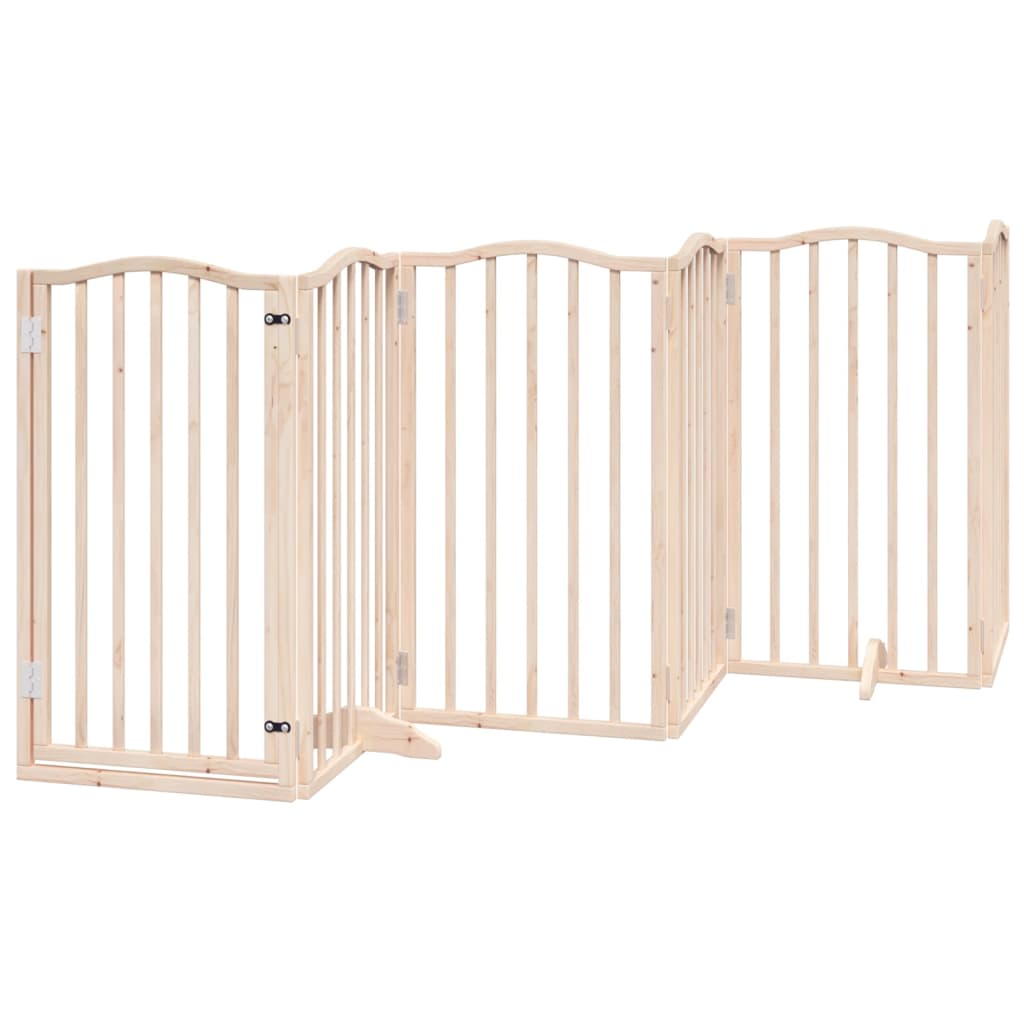 Vidaxx barrière pour chien pliable 6 panneaux 300 cm bois de peuplier