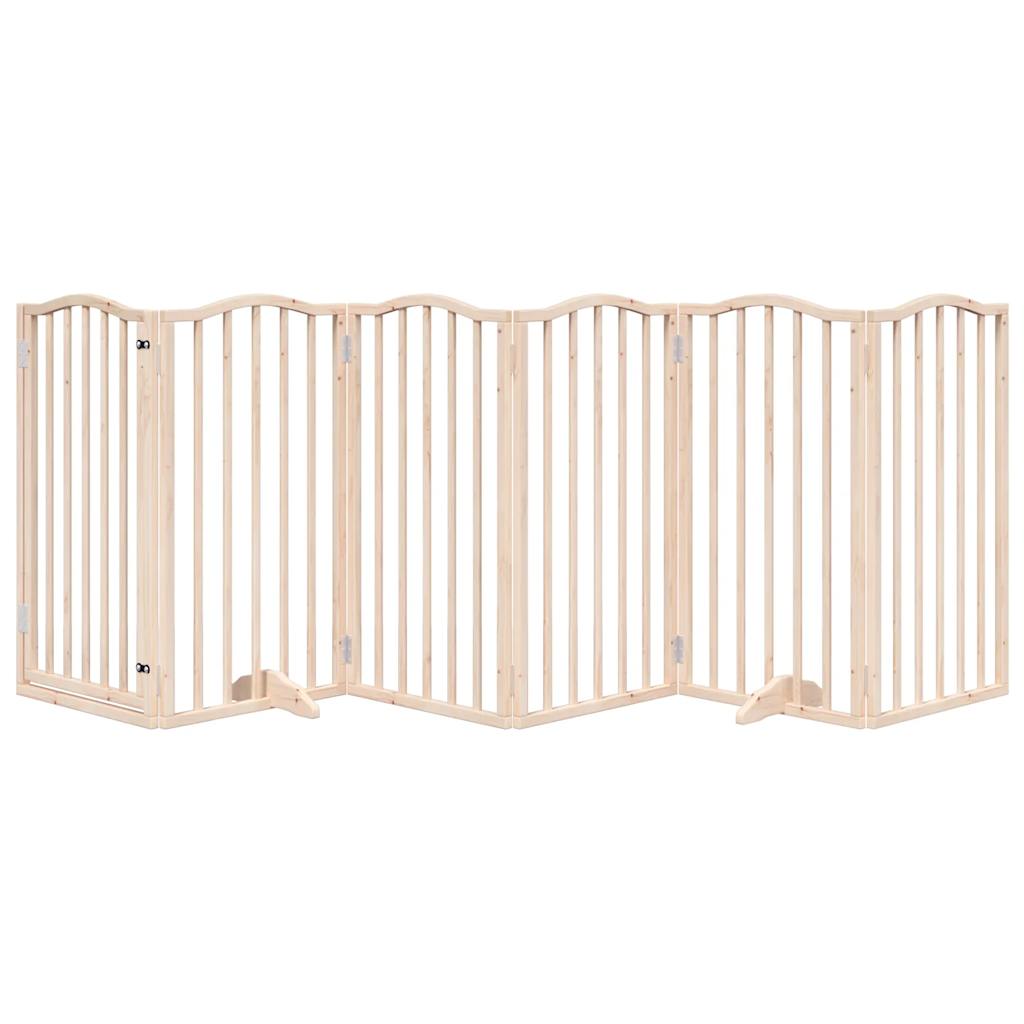 Vidaxx barrière pour chien pliable 6 panneaux 300 cm bois de peuplier