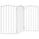 Vidaxx barrière pour chien pliable 3 panneaux 150 cm bois de peuplier blanc