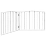 Vidaxx barrière pour chien pliable 2 panneaux 160 cm bois de peuplier blanc
