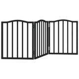 Vidaxx barrière pour chien pliable 3 panneaux 150 cm bois de peuplier noir