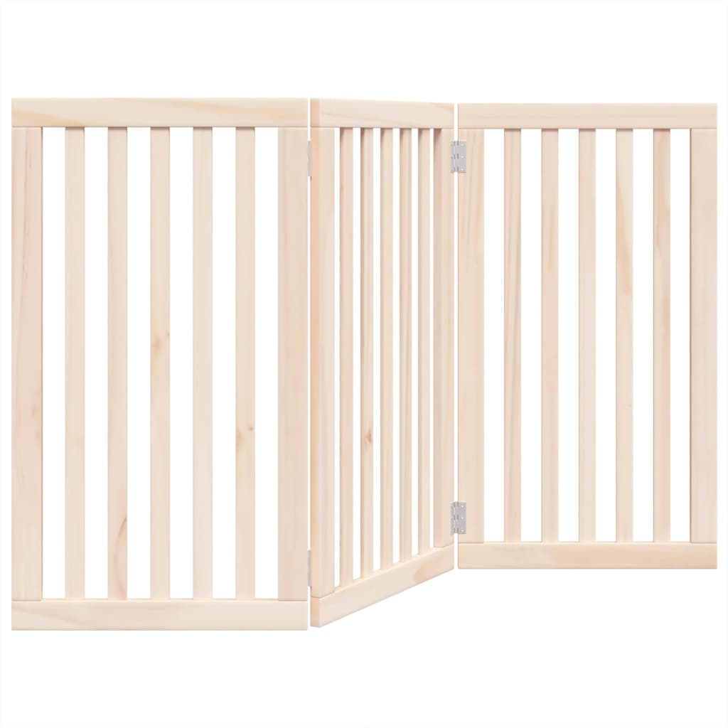 Vidaxx barrière pour chien pliable 3 panneaux 150 cm bois de peuplier
