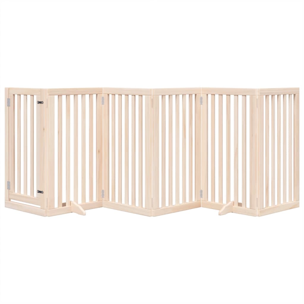 Vidaxx barrière pour chien pliable 6 panneaux 300 cm bois de peuplier