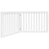 Vidaxx barrière pour chien pliable 2 panneaux 160 cm bois de peuplier blanc