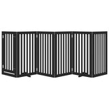 Vidaxx barrière pour chien pliable 6 panneaux 300 cm bois de peuplier noir