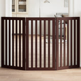 Vidaxl barrière pour chien pliable 3 panneaux 150 cm bois de peuplier marron