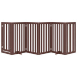 Vidaxx barrière pour chien pliable 6 panneaux 300 cm bois de peuplier marron