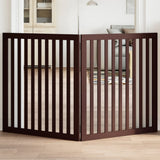 Vidaxx barrière pour chien pliable 2 panneaux 160 cm bois de peuplier marron