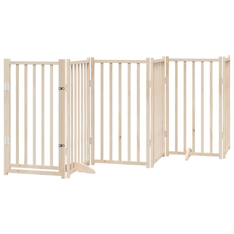 Vidaxx barrière pour chien pliable avec porte 6 panneaux 300cm bois de pin massif