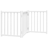 Vidaxl barrière pour chien pliable 3 panneaux 150 cm bois de pin massif blanc